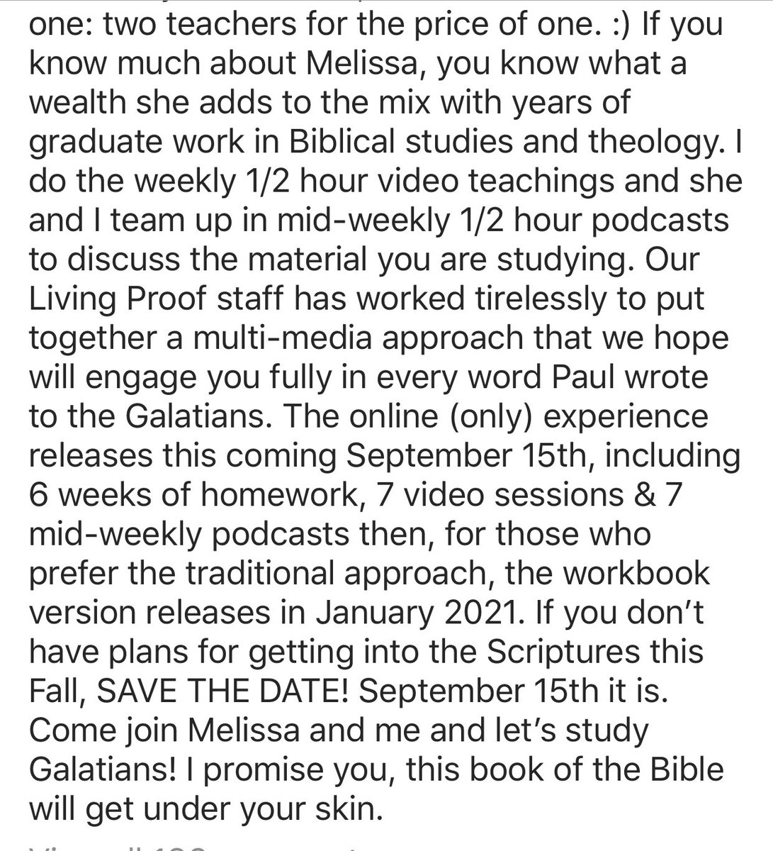 BethMooreLPM's tweet photo. Reposting! Tweaked 1 detail in attached info but it doesn’t change any logistics if you’ve already read them! The Sept 15th release is online only - homework &amp; all -&amp; a ton of fun if you like a new challenge! If you prefer traditional approach, workbook edition releases Jan 2021! https://t.co/DLndOMdUB8