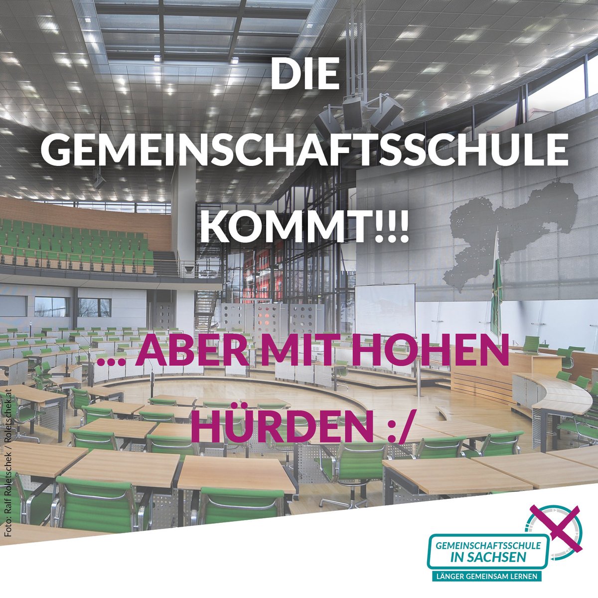 Ja, das ist ein Erfolg! Aber dennoch wird es durch die Änderungen der Koalitionsfraktionen nur wenige #Gemeinschaftsschulen geben. Ein bisschen werden wir dennoch feiern 🍾 Unsere Pressemitteilung 👉 gemeinschaftsschule-in-sachsen.de/ablehnung-volk…