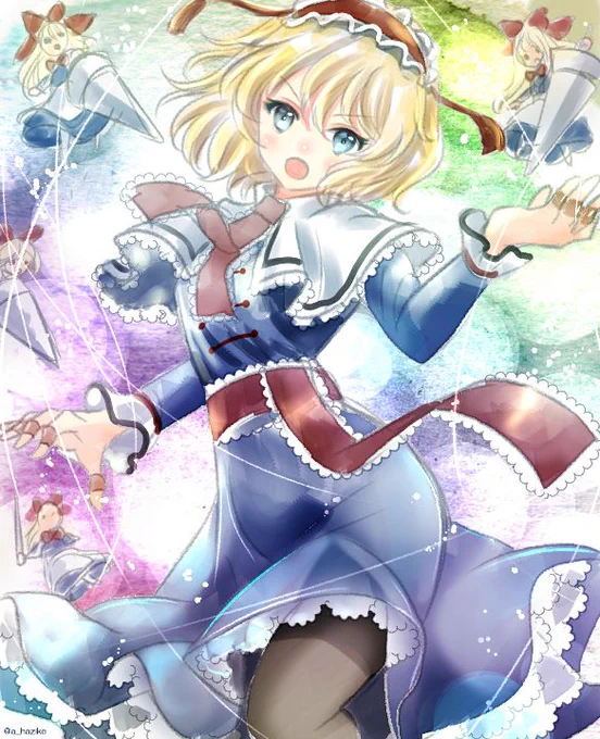 #7月16日はアリスの日
#7月16日は七色の人形遣いの日 
ワンドロのアリスと、旧作アリス(アナログ絵)の詰め合わせです～ 