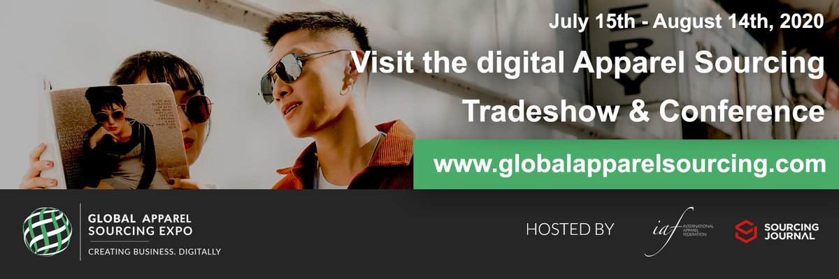 Now live! The 1st Digital Global Apparel Sourcing Expo. Visit globalapparelsourcing.com. Powered by @Foursource and supported by @SourcingJournal.