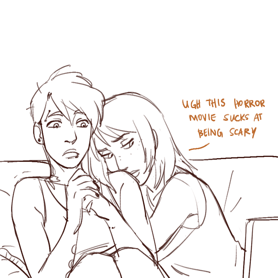 ugh wait. it still doesnt answer why sadako/samara is here in general lol but this is the comic where it started and it just became an in-joke fjhjfhd 