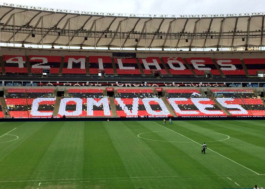 maracana's tweet photo. O recado do rubro-negro ao mundo inteiro... https://t.co/7tfgjSUP4Q