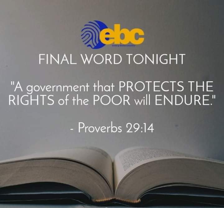 everybotocounts's tweet photo. FINAL WORD TONIGHT
JULY 15 | WEDNESDAY

"A government that PROTECTS THE RIGHTS of the POOR will ENDURE."
–Proverbs 29:14

MAGANDANG GABI, BAYAN! ❤️💚💙

Keep safe, mga KaBilang! ❤️💛💙 

#EBC_FWT
#Halalan2022
#IPanaloPinas22
#ResponsibleGovernance https://t.co/QnbiLDZptL