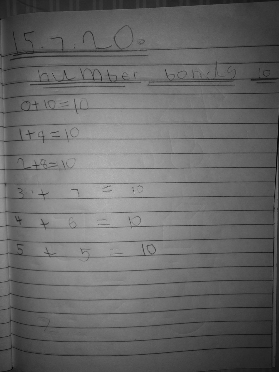 MatildaEmily3's tweet photo. Emily's work and questions for year 1... https://t.co/VsnLFXsAec