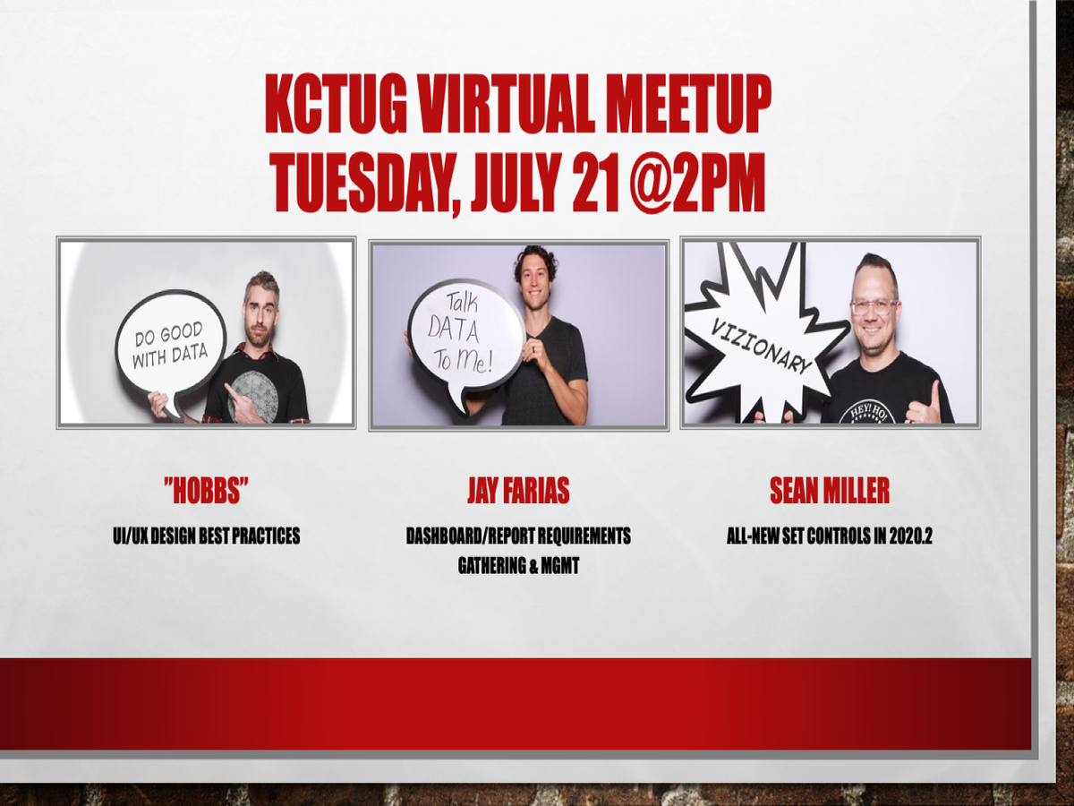 What's up #KansasCity! After a brief pandemic-related hiatus, the @KCTUG is back in action next Tuesday! Check out this excellent line up and sign up today!
usergroups.tableau.com/kansascity/kct…
