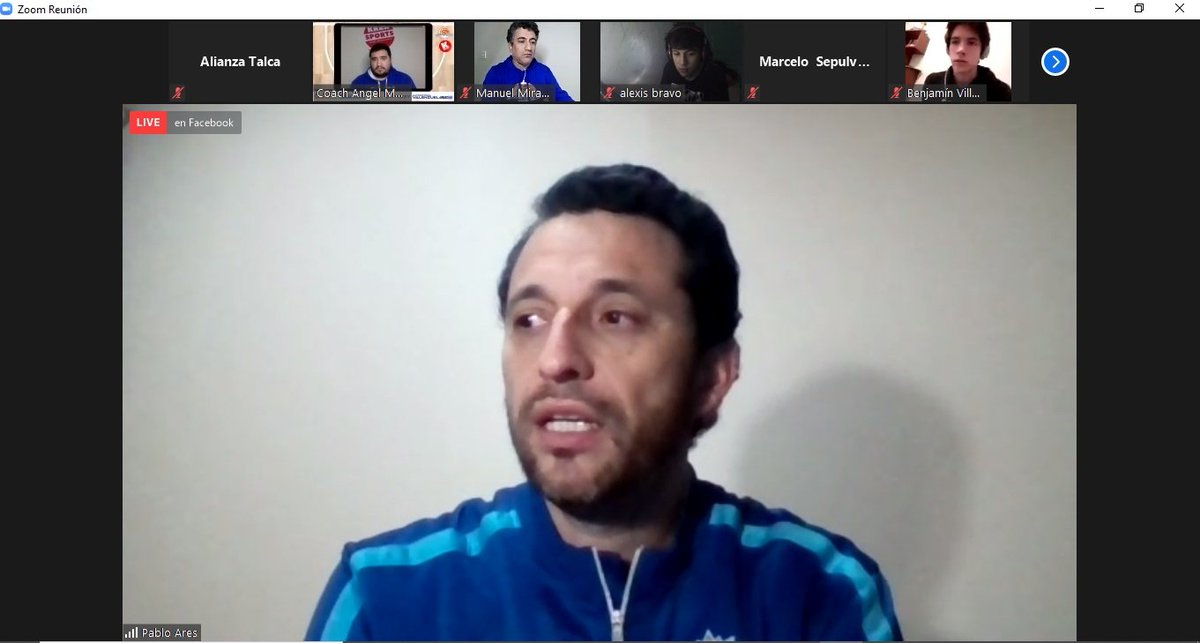 Muchas gracias <a href="/arescoach/">Pablo Ares</a> por tu excelente charla y gran disposición con nuestros chicos e institución, sin duda, una experiencia positiva para estos jóvenes Basquetbolistas. Mucho éxito Pablo!!! #YoSoyDeAlianzaTalca
#VamosAlianza