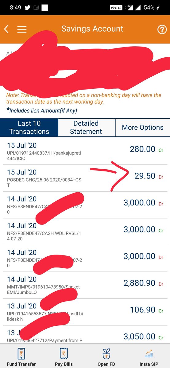 imyourSMARTY's tweet photo. You are robbing your customer  #posdec charge  has been deducted from my account . Refund me that amount or i have to close my account 

@ICICIBank @ICICIBank_Care @RBI https://t.co/9u6NQDKdMP