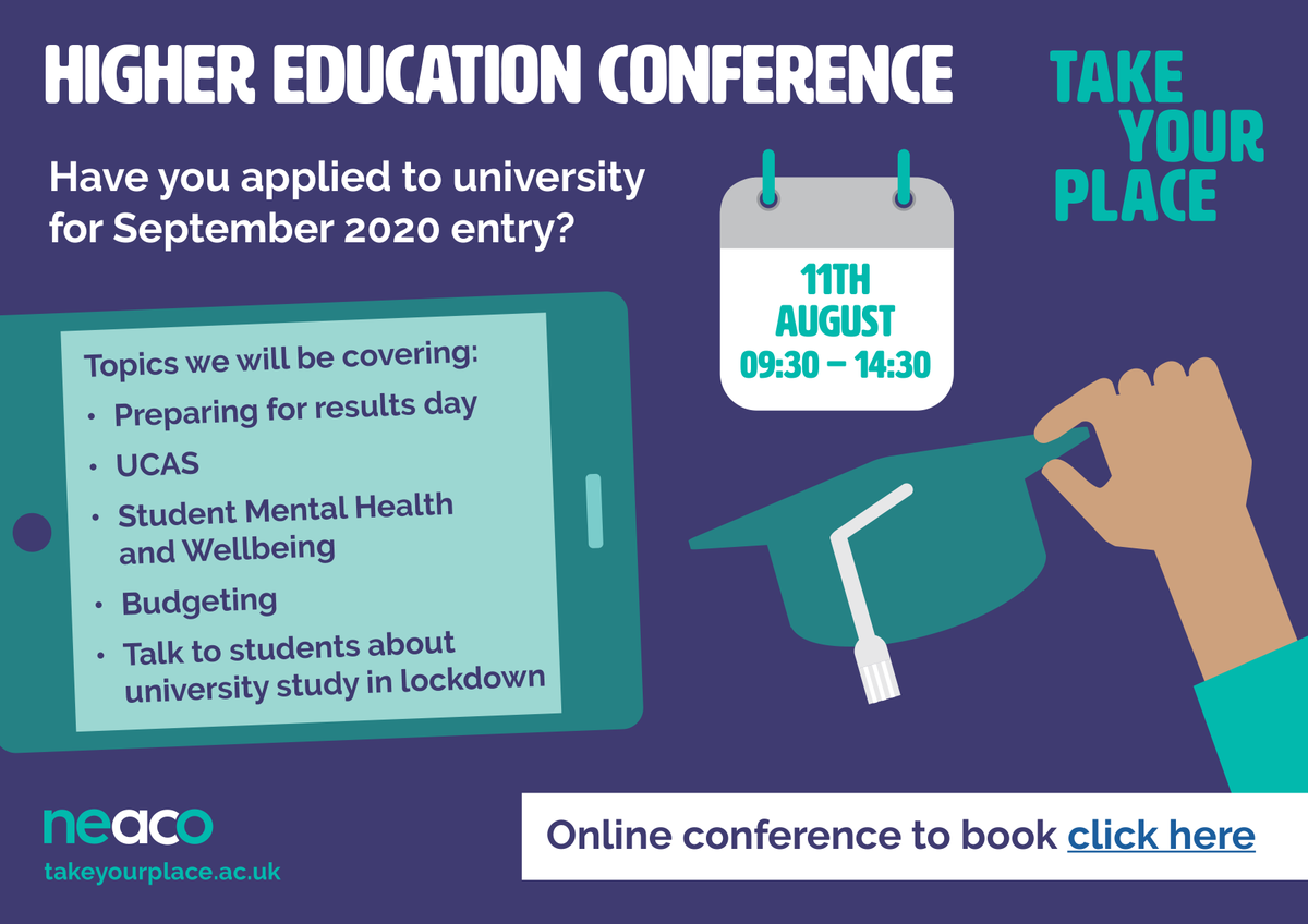 TakeYourPlaceHE's tweet photo. We are running our #HigherEducationConference on the 11th August.
Book your place here 👇
https://t.co/vgvnsJs3I3 https://t.co/czAFqxMAQO