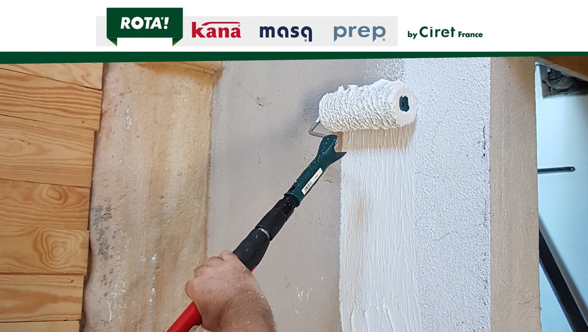 RKMP_CiretFR's tweet photo. Découvrez le nouveau rouleau à enduire ROTA ! Appliquez rapidement les #enduits au rouleau ! La monture est adaptable sur perche télescopique pour faciliter vos #travaux sur les plafonds et hauteurs de mur. En savoir plus : https://t.co/PaeVxZlDZk https://t.co/jFNifsliqS