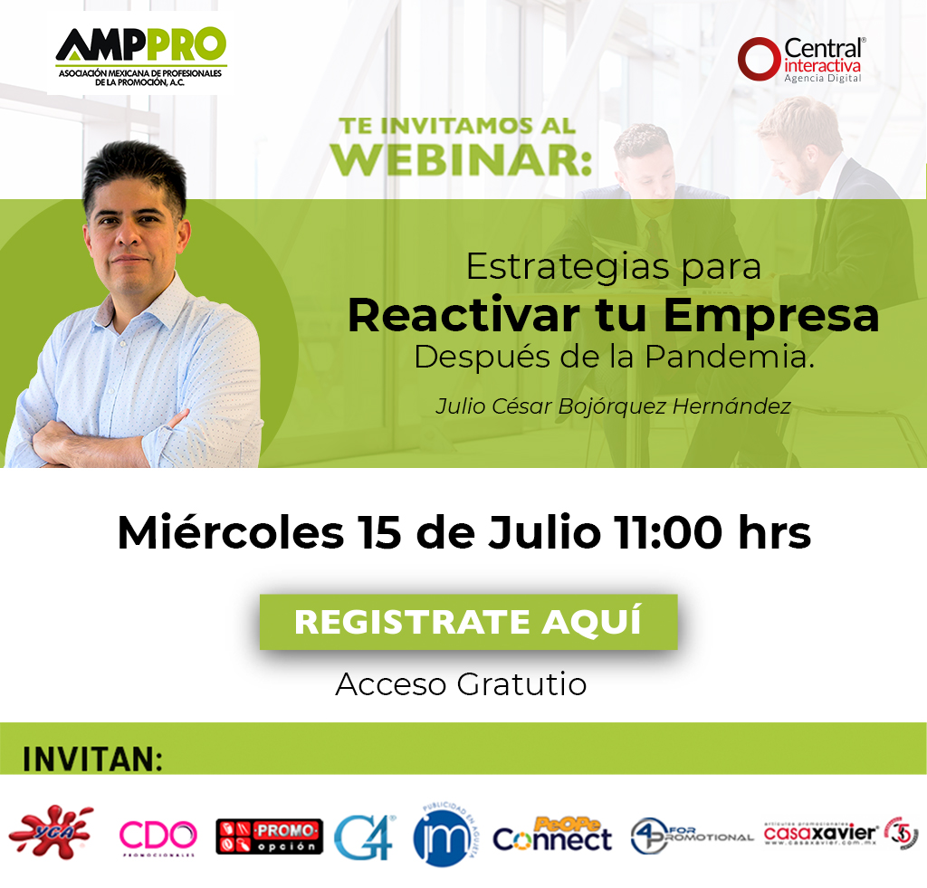 PromoOpcion's tweet photo. En unos momentos inicia el webinar @AMPPRO
Estrategias para reactivar tu empresa después de la pandemia :: Miércoles 15 de julio 11:00 am
Registro gratuito aquí: https://t.co/6Js54YUqcf #AMPPRO #PromoOpcion #Emprendedor #Negocio #Promocionales #ArticulosPromocionales #Publicidad https://t.co/U1ojglzgMy