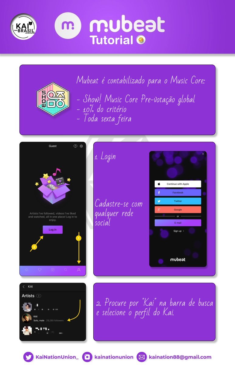 exokaibrasil's tweet image. [📝] #KNU_TUTORIAL: Tutorial do MuBeat em Português. #KAI #카이 #엑소카이

B-Erigoms! O MuBeat é muito importante e nós já estamos coletando corações para o KAI. Junte-se a nós! 💛

IOS: apple.co/2CC8dHP
Android: shorturl.at/uG459

🐻 Créditos: @KaiNationUnion_