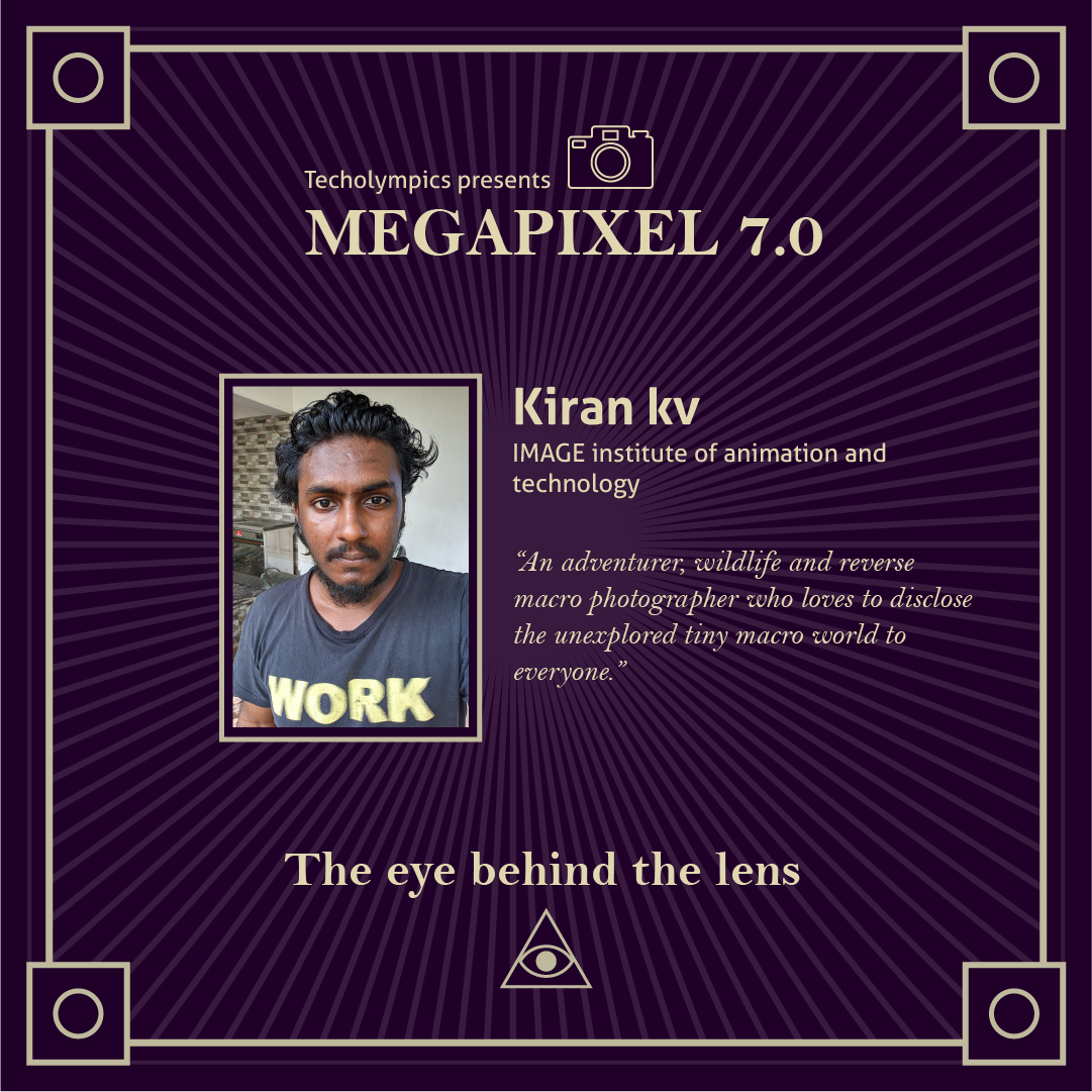 Techniche_IITG's tweet photo. Kiran KV | Megapixel Finalist
"The protective hug , small jumping spider with its eggs"
@kirantranzlator
#techniche #techniche2020 #iitguwahati #megapixel #photography #finalists #competition #camera #photo https://t.co/dmewyXGhxD