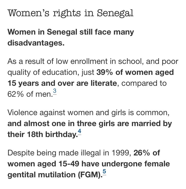 In Senegal, can a girl identify as a boy and be sent to school?