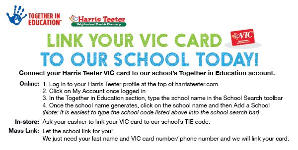 Help us get to 100 links. 
You can link your card; In-Store, online or we can do it for you just follow this link: forms.gle/qi91QLLdofRH93… 
Our school code is: 2404