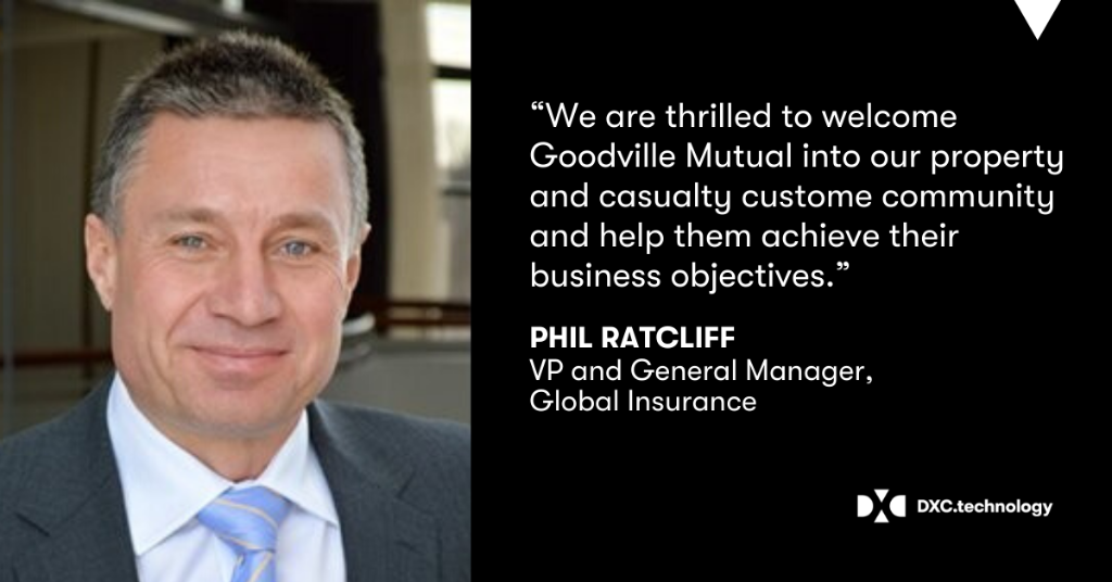 DXCInsurance's tweet photo. We are honored to announce Goodville Mutual Casualty Company has selected @DXCTechnology to optimize claims operations. Read more: https://t.co/X0LSSt7Wn2 https://t.co/1wtQxIXbIg