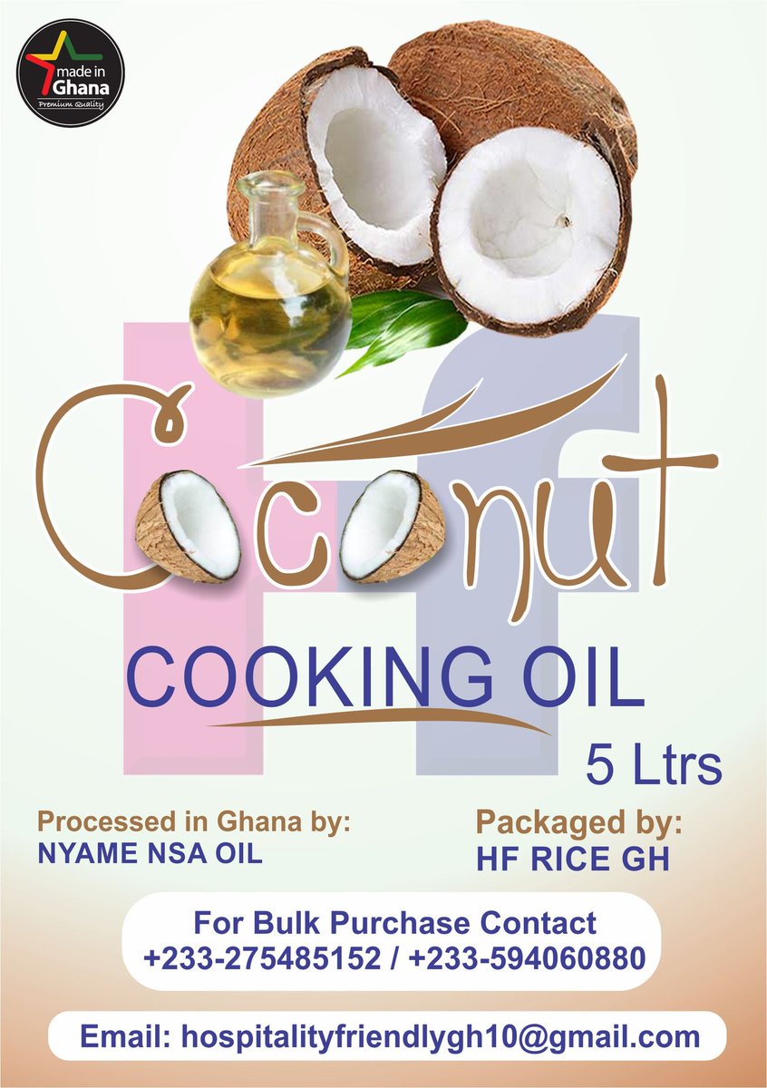HrhNii's tweet photo. Buy made in Ghana Rice and Natural Coconut oil from HF https://t.co/1j6zi1tCwL.
Delivery service available. 
Call us on mob #: 0594060880
HF Rice- Tasty and Nutritious https://t.co/Yf6mmMAPky