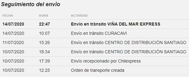 Fragman's tweet photo. @Chilexpress Tengo un envio con destino a Curacaví, pero lo mandaron a viña del mar... estan claritos https://t.co/pZUAnuuV7N