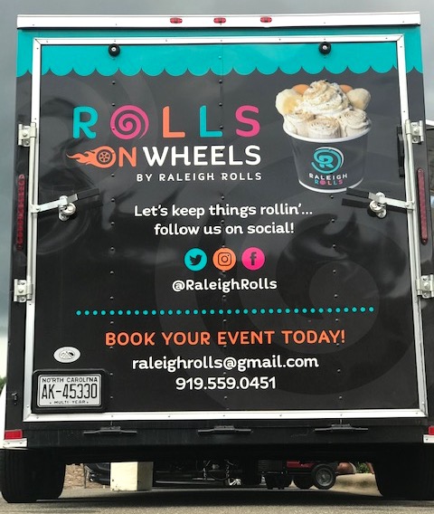 RaleighRolls's tweet photo. Happy Wednesday from #RollsOnWheels!
Here's where you can find us today ๐ ๐
๐ฆThe parking lot at Rex Hospital from 12 - 3 pm
๐ฆLegacy Wake Forest Apartments at 1421 Legacy Falls Dr. in #WakeForestNC from 6 - 8:30 pm
#RaleighRolls #HandRolledIceCream #RaleighNC https://t.co/8ILZOzp56K
