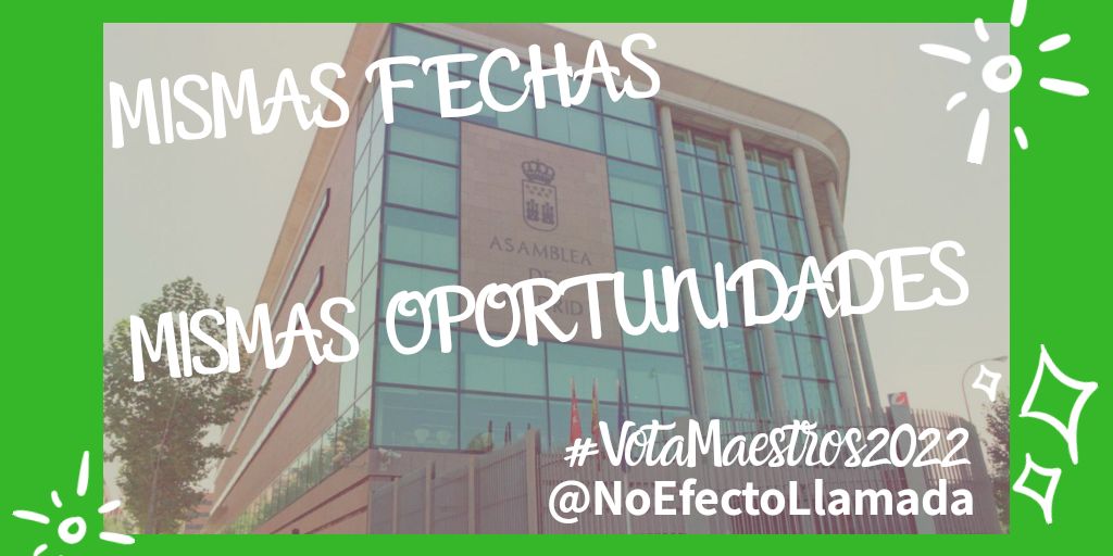 oposinf's tweet photo. #VotaMaestros2022 

2021 = bolsas colapsadas, bajas que tardan más tiempo en cubrirse.

Por ello, maestros en 2022.

@IdiazAyuso @eossoriocrespo @lorenaherased @ignacioaguado @Vabalen @martabll @equipoGabilondo @Monica_Garcia_G @MariaPastorV @isaserras @tito_morano @calmarma https://t.co/lc5hA1v6hr
