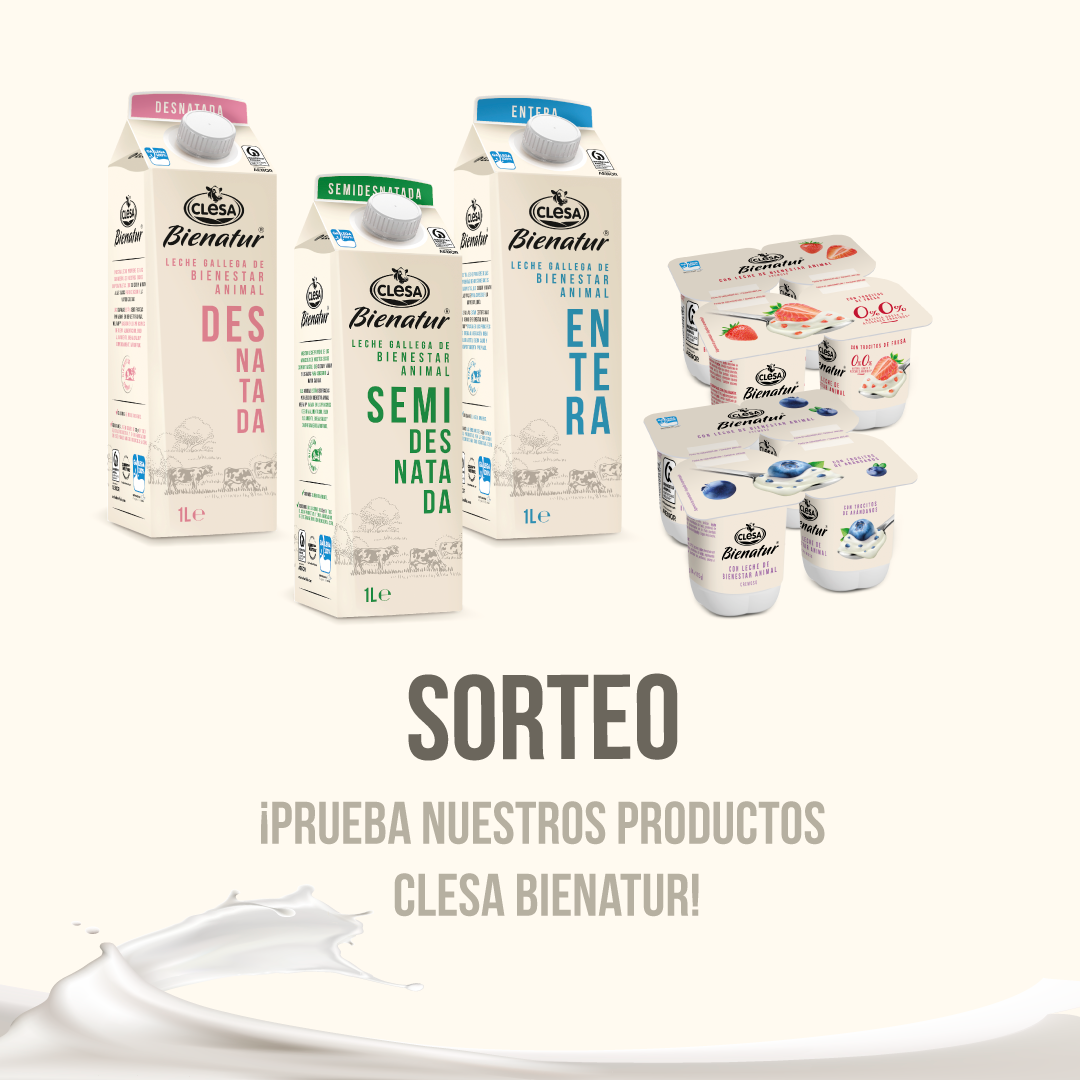 clesa's tweet photo. 🥳 #SORTEO 10 LOTES #CLESABIENATUR. Requisitos:

￼📌Hazte fan de Clesa
📌Responde a este tuit mencionando a dos amigos y contándonos qué variedad de leches o de yogures #ClesaBienatur has probado ya o te gustaría probar
￼
🗓️Tope: 19/07 
➡️https://t.co/zCxSVH0p5J
🍀¡SUERTE!🍀 https://t.co/uZA7NFmZVE