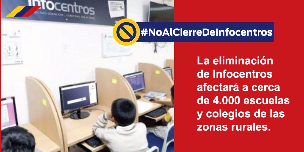 WashingtonSama8's tweet photo. Cerca de 4.000 unidades educativas en todo el país se benefician de los Infocentros, ahora más que nunca el Estado debe garantizar el derecho a la educación. #NoAlCierreDeInfocentros #InfocentrosSonEducación
 @marcelaholguin @monicaalemanm @freddcarrion @yildarivera https://t.co/Ps4RayioSW
