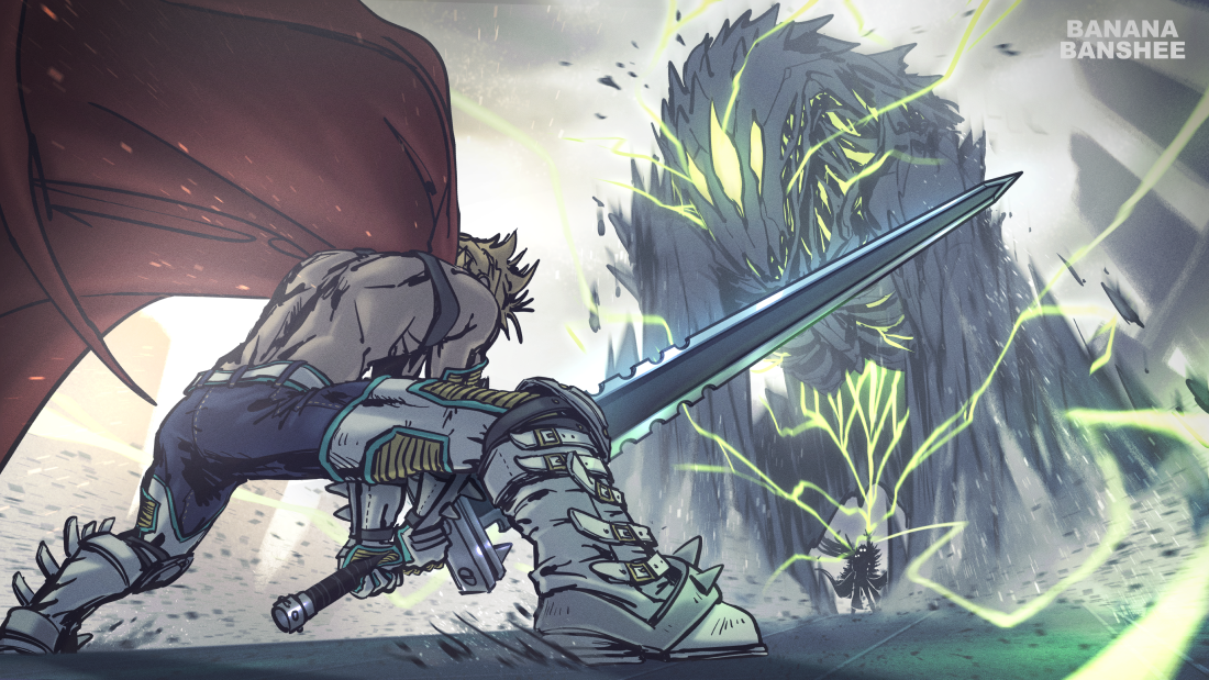 Mirio VS Overhaul, Fantasy AU part1 ⚔️ 
#heroaca_a #通形ミリオ #オーバーホール #通形ミリオ誕生祭2020