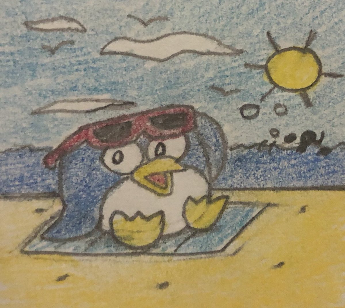 JJSponge120's tweet photo. OC July Day 15 - At the Beach
Pippy may be from the cold regions but summer never felt so good for this little guy! OC July was made by @nemolee_exe.
#OCJuly #OCJuly2020 #AttheBeach #Beach #Penguin #Summer https://t.co/zfH3Wk5u2f