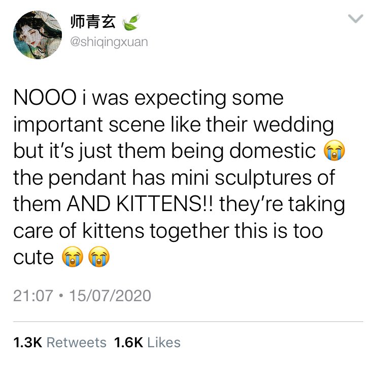 29. a customised pendant of them just being domestic, made by no one other than hua cheng
