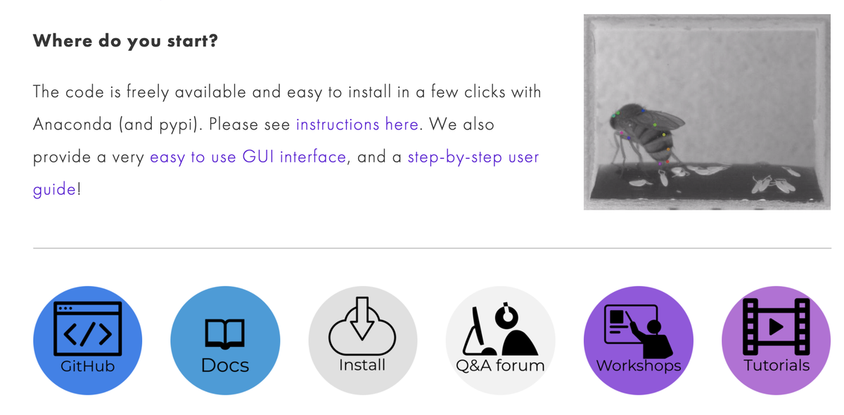 DeepLabCut's tweet photo. #dlcProTip: if you're new to DLC, or a pro, many new features or improvements are released ~monthly, and docs/tutorials, etc. 

Really new to DLC/python, etc?  Check out: https://t.co/TAWsacAypn

Check out https://t.co/7RXzRMJtfV as a launch point for all the resources: https://t.co/A0LDVJStYx