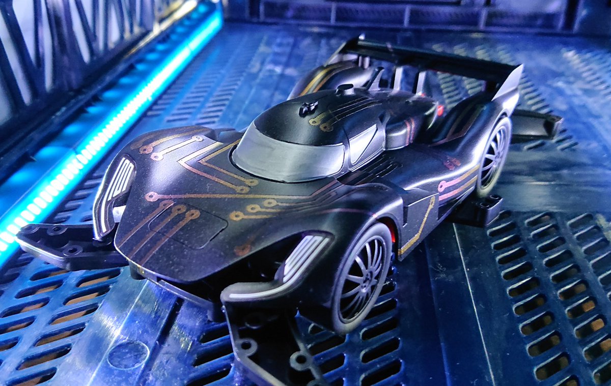 mini_natu's tweet image. ROBORACE完成！

ロボといえば配線パターン？と思いこの塗装で。

#ミニ四駆 #mini4wd #ROBORACE