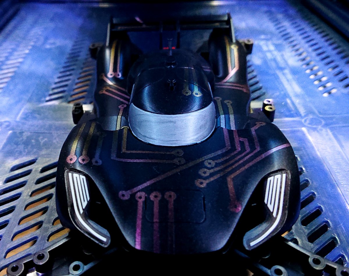 mini_natu's tweet image. ROBORACE完成！

ロボといえば配線パターン？と思いこの塗装で。

#ミニ四駆 #mini4wd #ROBORACE