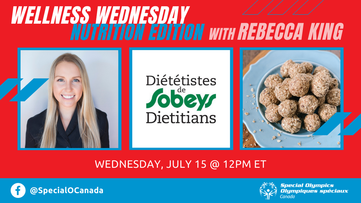 SpecialOCanada's tweet photo. T-MINUS 6 MINUTES UNTIL WELLNESS WEDNESDAY WITH SOBEYS!

Join @SobeysDietitian Rebecca King on our Facebook Live to make No Bake Energy Balls!

➡ https://t.co/dvEhOhjmiX https://t.co/HyGrUVvIJN