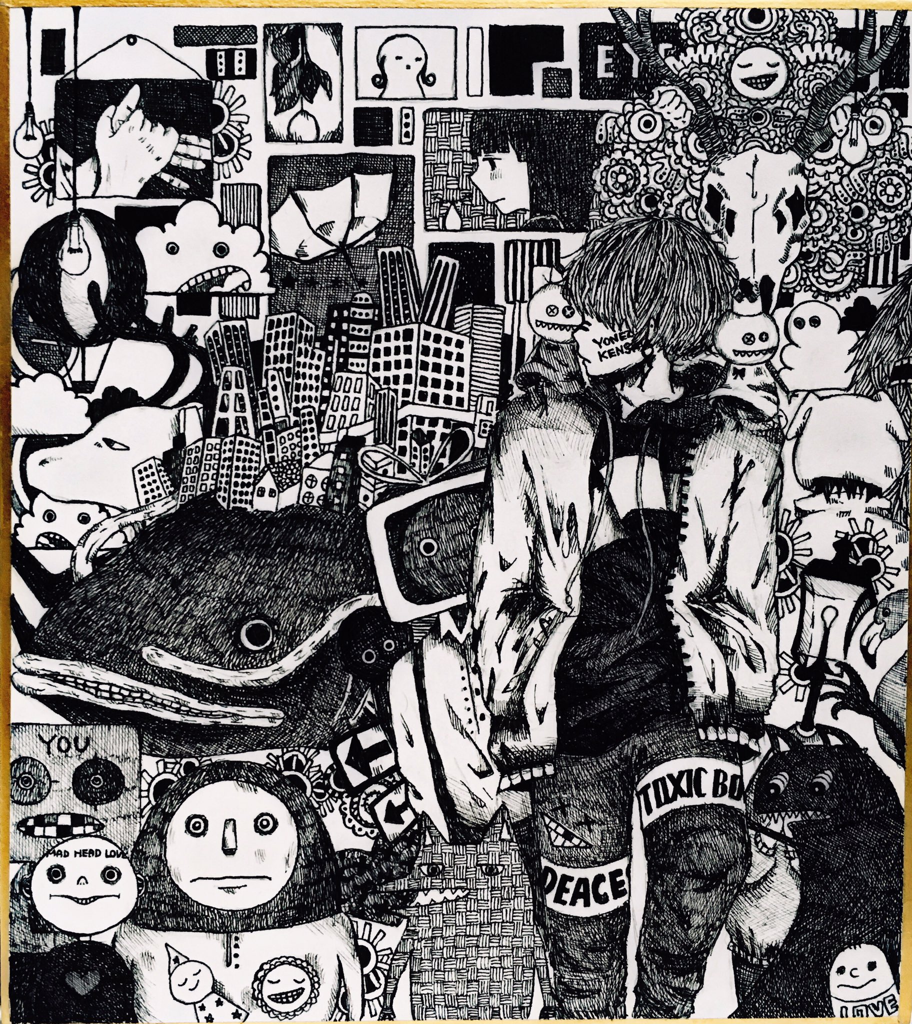 Twitter 上的 Kopaku 懐かしい イラスト 米津 米津玄師 ペン画 T Co Cawz4rgry7 Twitter