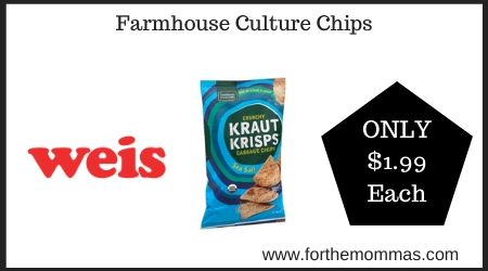 Weis: Farmhouse Culture Chips ONLY $1.99 Each Thru 8/31 - forthemommas.com/store-deals/we…
