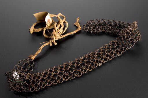 ArchivesPlague's tweet photo. Spiked Penitent Belt &amp; Ankle Bands. In both cases worn with the spikes facing inwards. In Medieval cosmology, everything—even Satan—came from God. Also disease. 1/2 https://t.co/l207teaikl