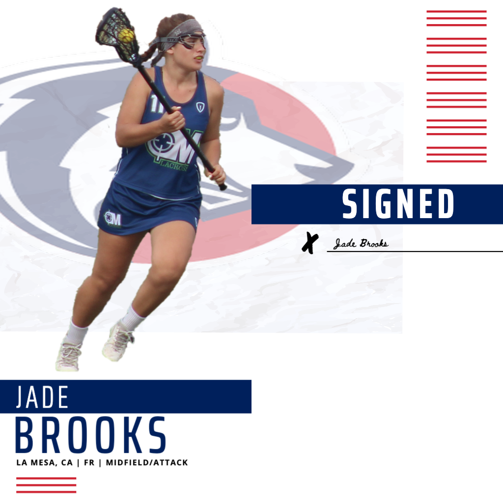 CSUP_WLAX's tweet photo. We are excited to announce the newest member of the Thunderwolves Women's Lacrosse Team. Midfielder Jade Brooks from La, Mesa, CA. Welcome to the PACK family. #packlax #riseup https://t.co/hl8T4kvNbi