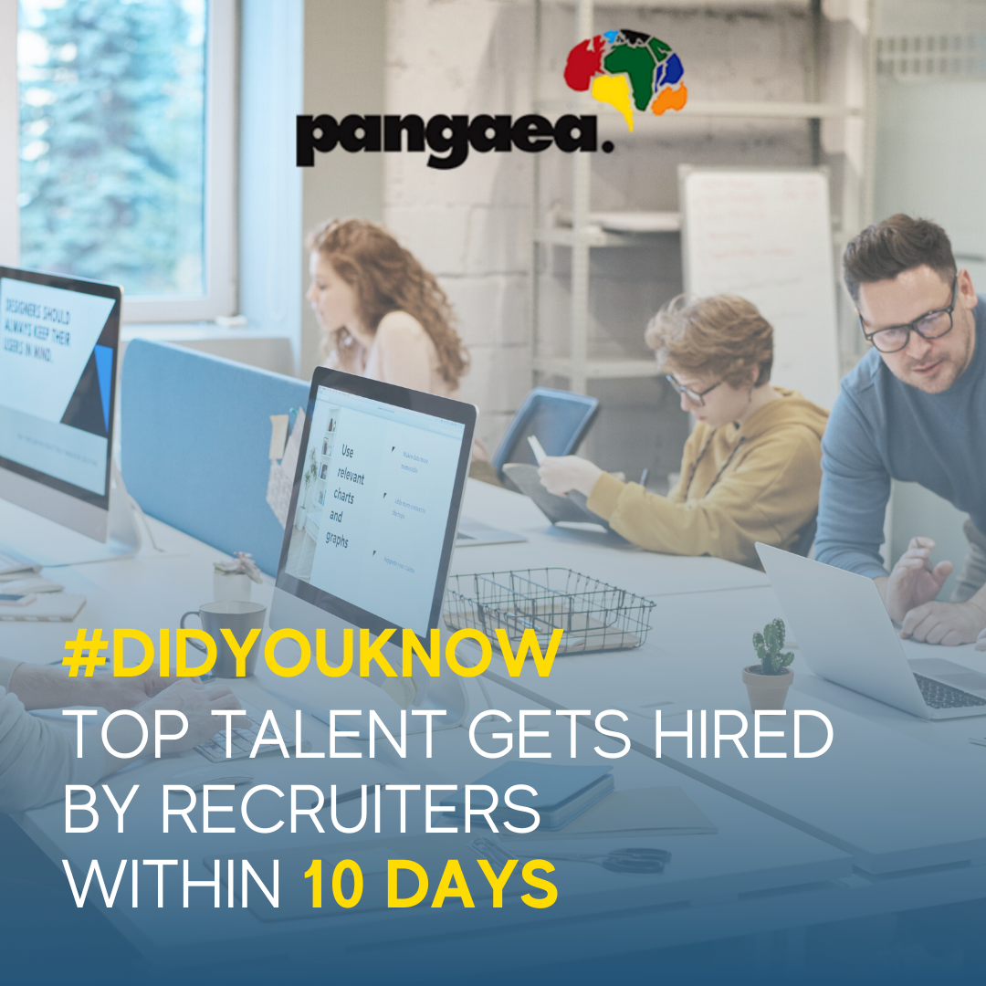 PangaeaRecruit's tweet photo. 😲 #AccordingTo , top talent gets hired by recruiters within 10 days. They also point out that 73% of job seekers say the process of looking for a job is one of the most stressful events in life. Pangaea Global Associates can help make the whole proces ... https://t.co/RCXIppuhec https://t.co/xcAjBnfYoQ