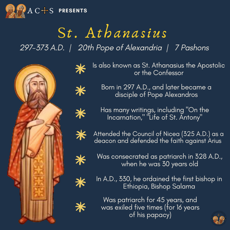ActsLibrary's tweet photo. Who were St. Athanasius and St. Cyril? The patron saints of our school were defenders of the faith. They believed in the importance of theological education, as do we. If you'd like to learn more about ACTS programs, sign up for an info session at https://t.co/RhaXLAawXC https://t.co/ukRzOdtSpw