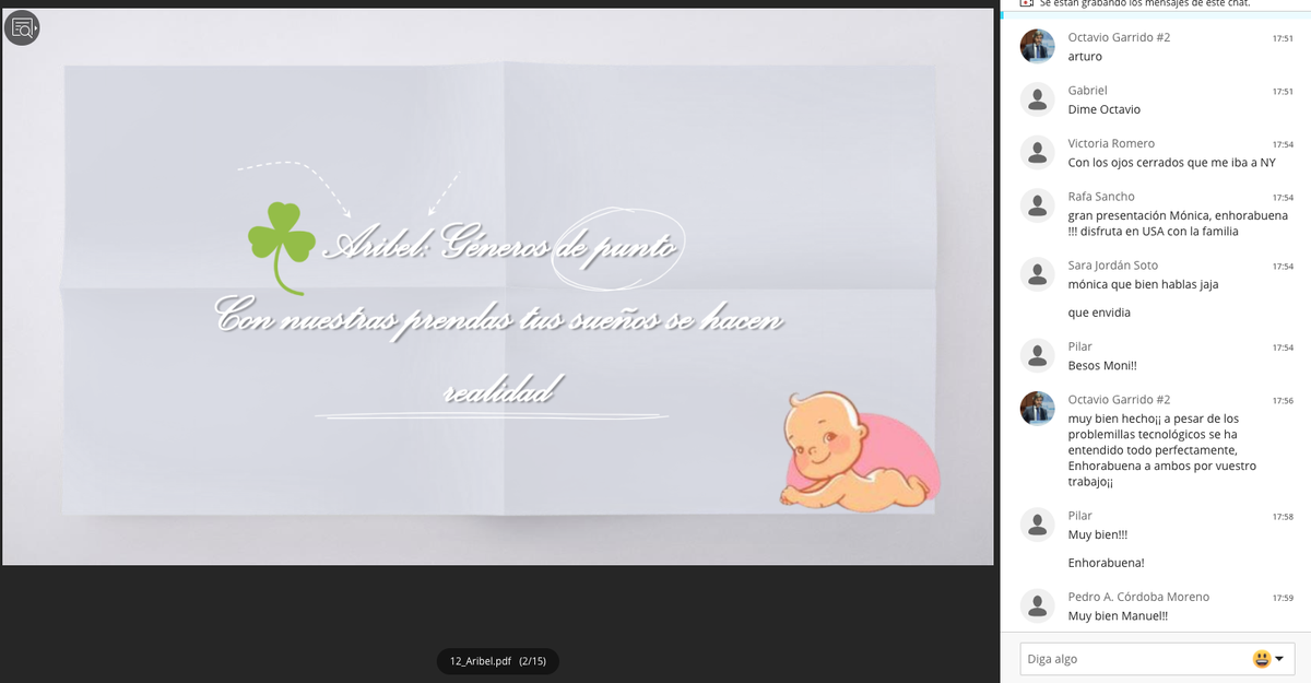 Mª Isabel Quesada Yerbes participa como #coworker de esta edición con el proyecto "𝘈𝘙𝘐𝘉𝘌𝘓 𝘎é𝘯𝘦𝘳𝘰𝘴 𝘥𝘦 𝘗𝘶𝘯𝘵𝘰".  🍀 ¡En estos momentos estamos escuchando su presentación! #demoday