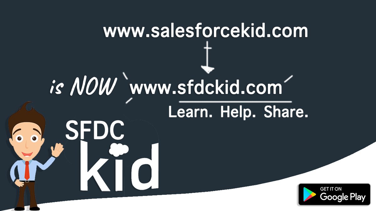 SfdcKid's tweet image. #SFDCKid 🎉
Your favourite 𝙎𝙖𝙡𝙚𝙨𝙛𝙤𝙧𝙘𝙚 𝙆𝙞𝙙 ⚡️ Blog is Now 𝙎𝙁𝘿𝘾 𝙆𝙞𝙙 ⚡️(𝙬𝙬𝙬.𝙨𝙛𝙙𝙘𝙠𝙞𝙙.𝙘𝙤𝙢) a change for something better.
#salesforce #salesforceBlog #change #update #salesforcekid #cloud