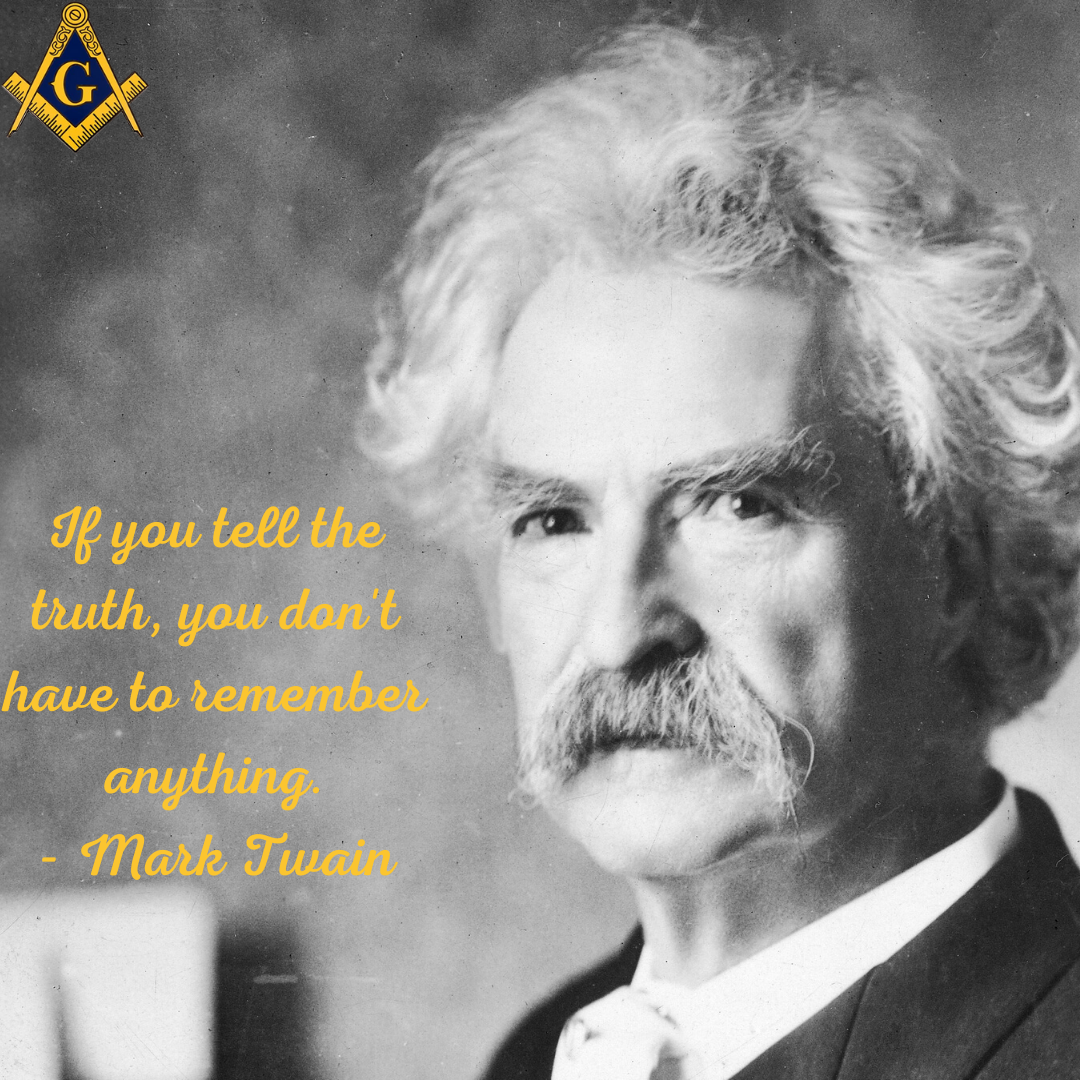 DenverMasons86's tweet photo. #WisdomWednesday #MarkTwain #DenverMasons #highlands86 #Freemasons #truth https://t.co/dkJycB0QJO