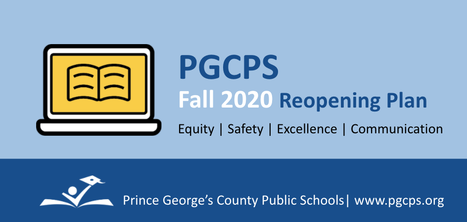 NEWS | PGCPS will begin the 2020-2021 school year on Monday, August 31 with distance learning for all grades. Distance learning will continue through the first and second quarters with a goal to return to school buildings in February to begin the third quarter. (1/6)