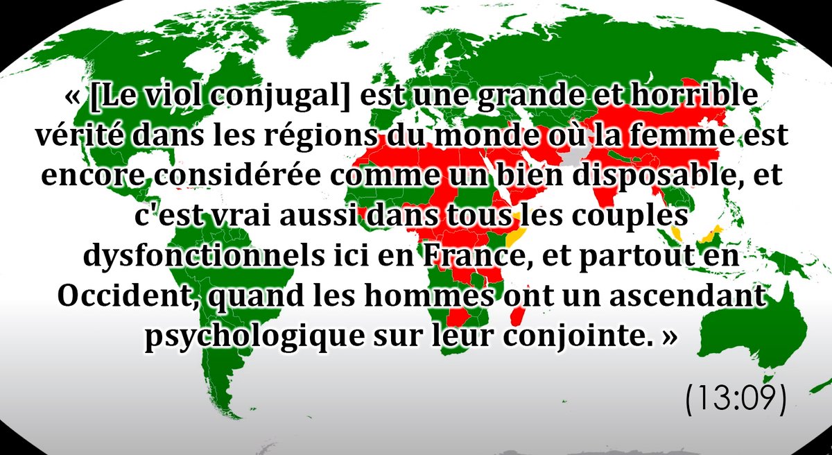 Dès la première phrase reconnaissant le viol conjugal, le problème apparaît : le problème est réduit à soit d'autres sociétés, soit des “couples dysfonctionnels”. Or c'est réducteur, et en conséquence ça communique des idées dangereuses.