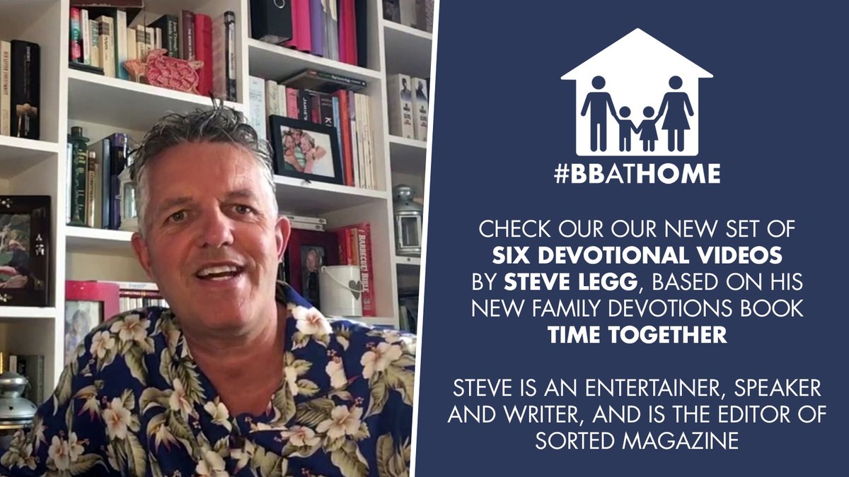 Head over to our Vimeo channel to check out our new set of six devotional videos by @SteveLeggUK, based on his new family devotions book Time Together - these are ideal to use in Virtual Sessions, either individually or as part of a series! vimeo.com/channels/bbath… #BBatHOME