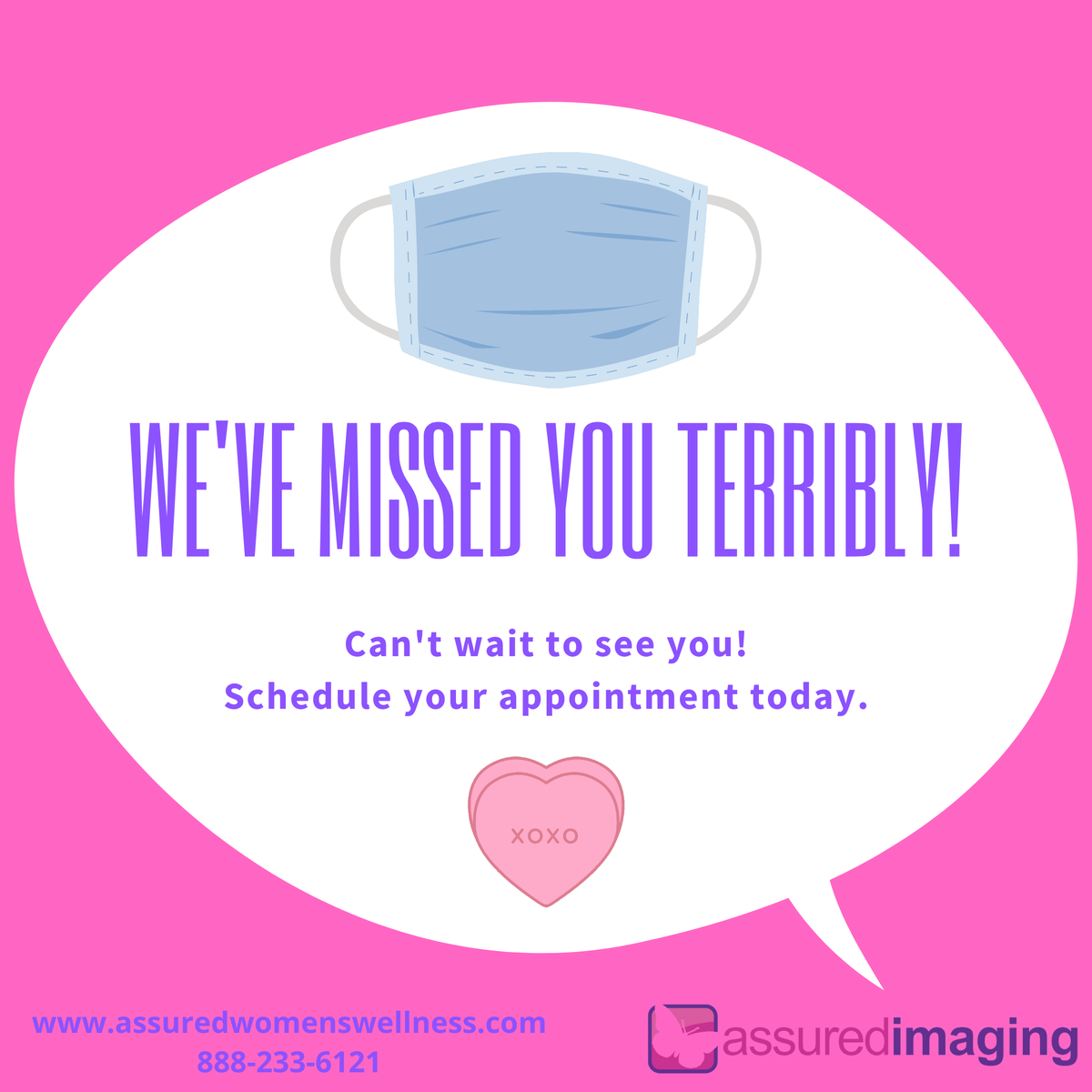 AssuredWW's tweet photo. Amid COVID-19, the risks of breast cancer have not decreased. Early detection continues to save lives and we’re taking all safety precautions to keep you safe. Call us at 888-233-6121 or https://t.co/krrFgzCBX8  to schedule today.  #breastcancerawareness #earlydetectionsaveslives https://t.co/GhRTDnVDku