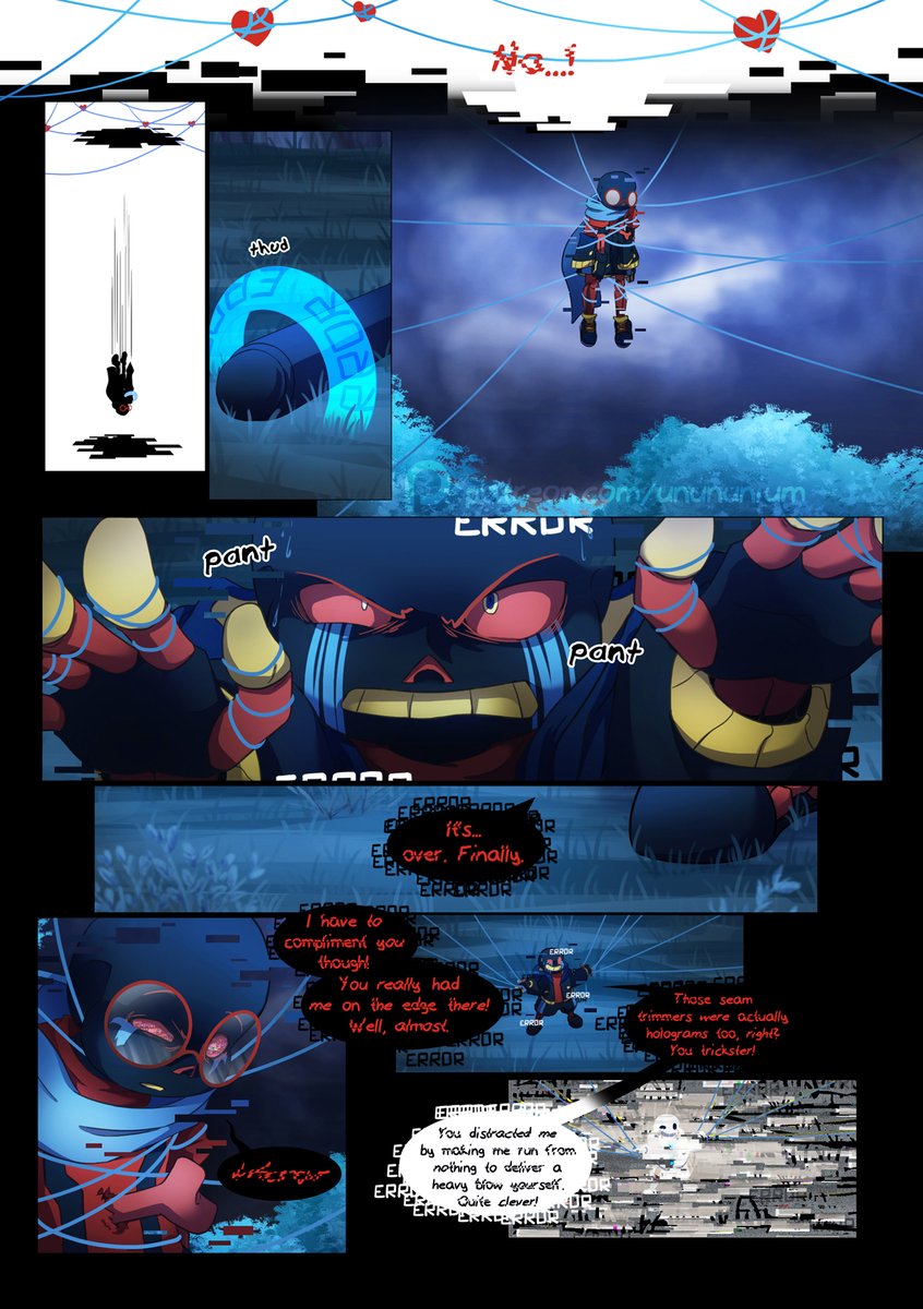 TheUnununium's tweet image. Pages 23 and 24 for #SomewhereElse are here! 
...Enjoy?
#templatesans #errorsans