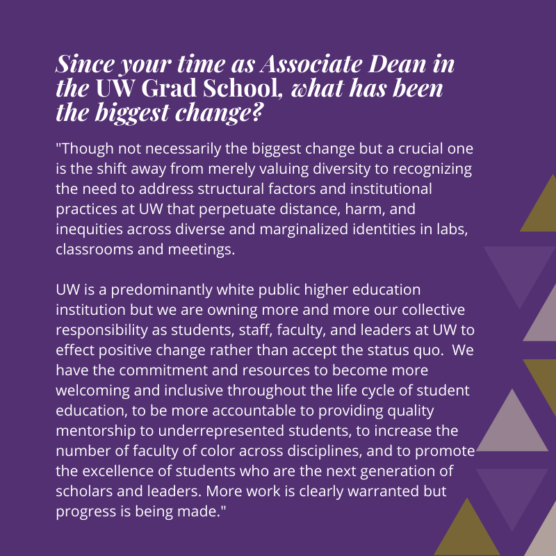 UWgsee's tweet photo. July Humans of GO-MAP features Dr. Gino Aisenberg
Dr. Aisenberg is the Associate Dean for Diversity and Student Affairs at the UW Graduate School. This month is his last month as the Associate Dean. Thank you, Gino! We will miss you :)
#UWGradSchool #UWGOMAP #HumansofGOMAP https://t.co/ISTxCDLT6M
