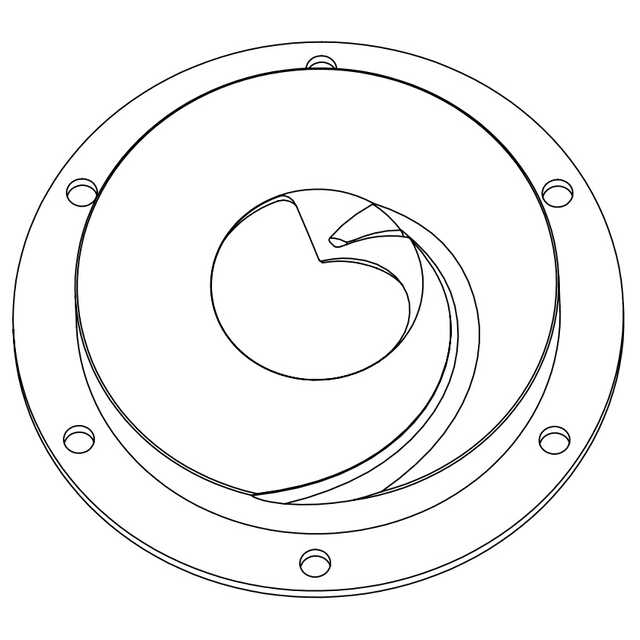 意匠ウォッチbot On Twitter 出願日 2019 12 25 意匠権者 株式会社鶴見製作所 物品 ポンプ用ケーシングカバー 説明 参考 側面図 参考底面側斜視図はポンプの全体像を示す参考図であるが 羽根車およびポンプ各所を締結するボルトの描画は省略している 続き Https