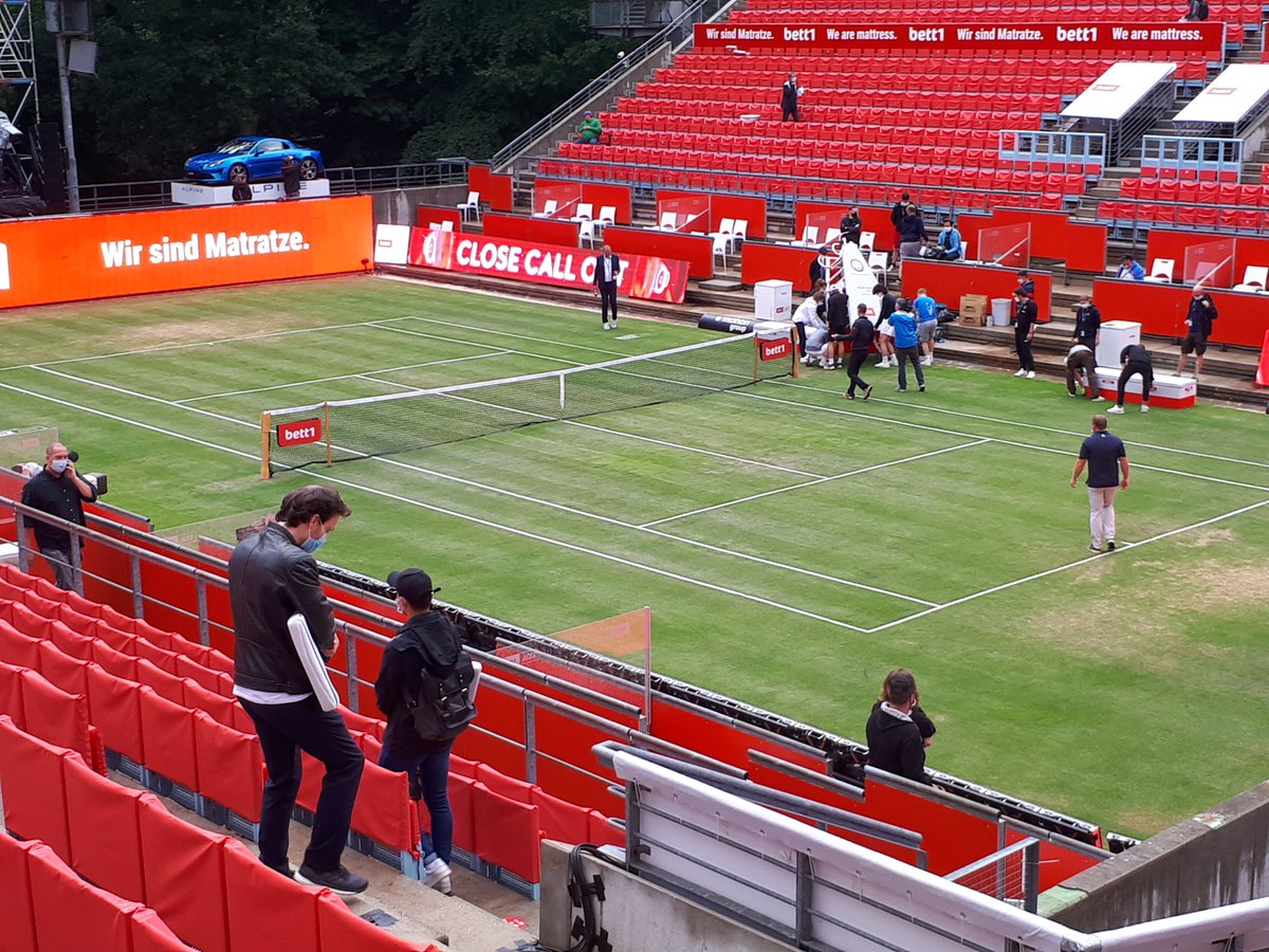 Nun soll es in Berlin doch noch losgehen: Thiem vs. Berrettini #dpareporter