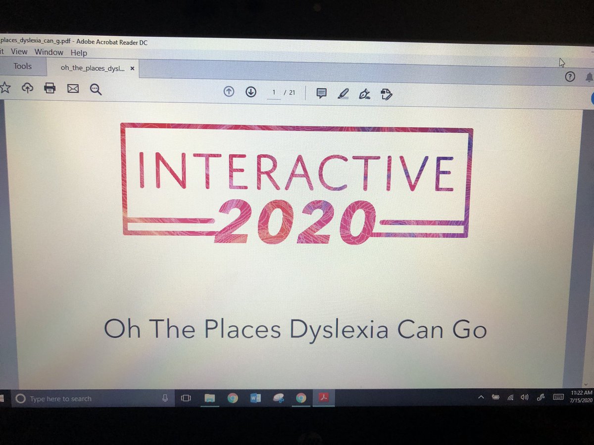 Mbkamm's tweet photo. Diving into Dyslexia at TCASE! 🤓#tcaseinteractive2020 @aldinesped https://t.co/3XqsPBINO1